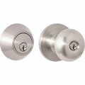 Steel Pro Brushed Nickel Deadbolt and Door Knob Combo BFX2B91B